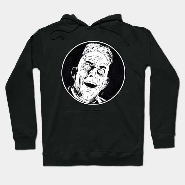 JUDGE DOOM - Who Framed Roger Rabbit (Circle Black and White) Hoodie by Famous Weirdos